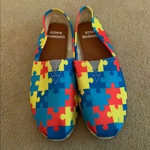 Autism Puzzle Piece Shoes